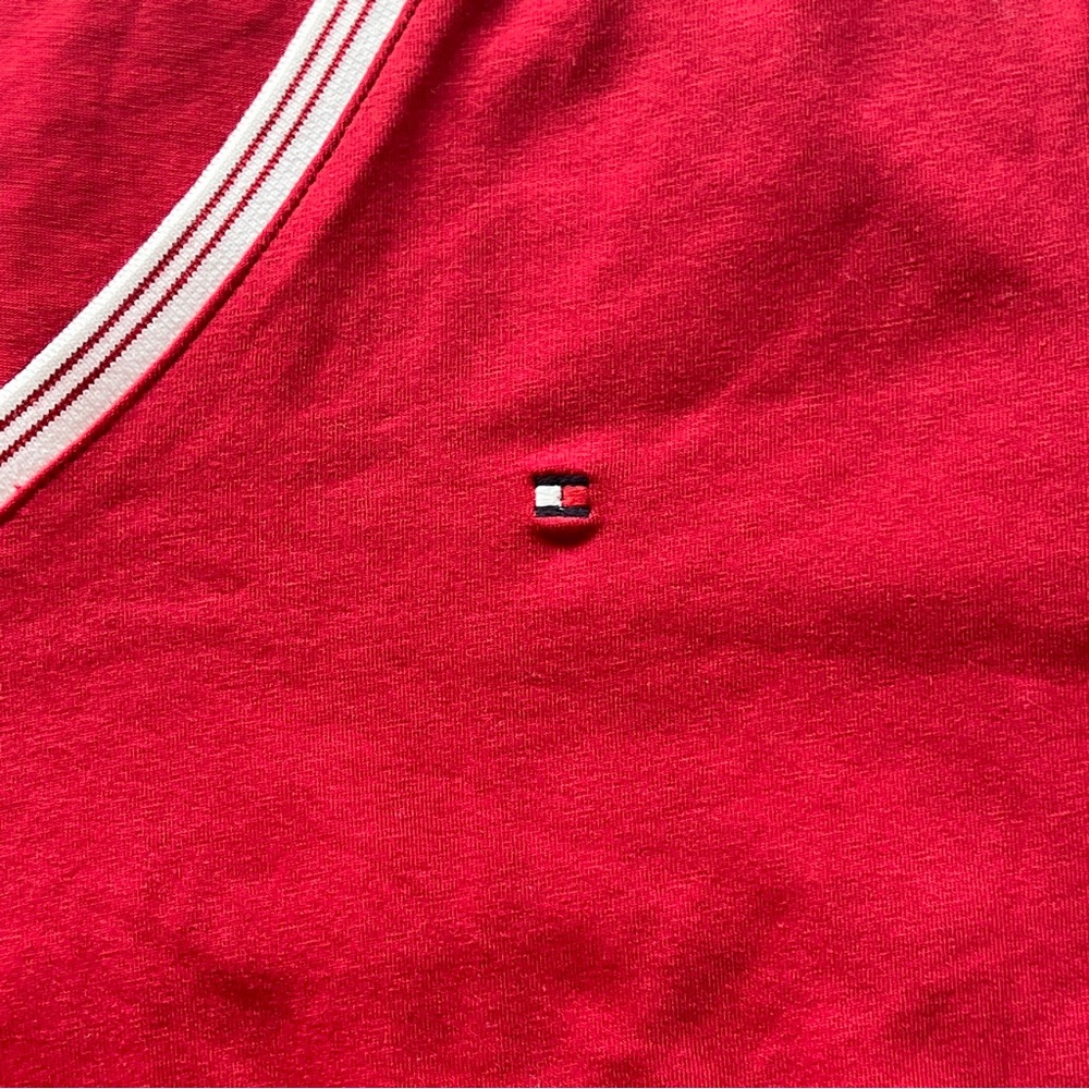 Tommy Hilfiger V-Neck Short Sleeve T-Shirt - Picture 7 of 8